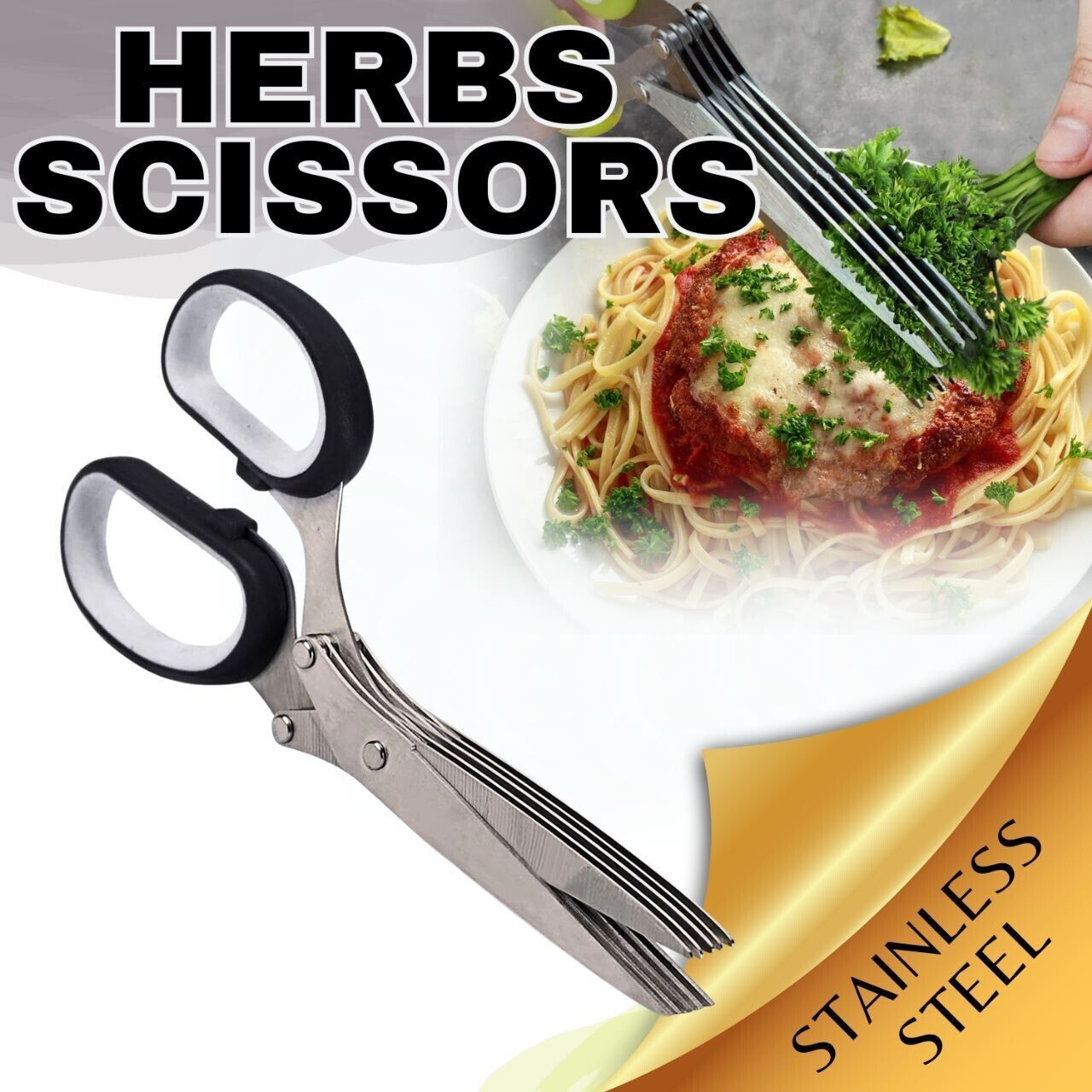 Stainless Steel Multi-Blade Herb Scissor