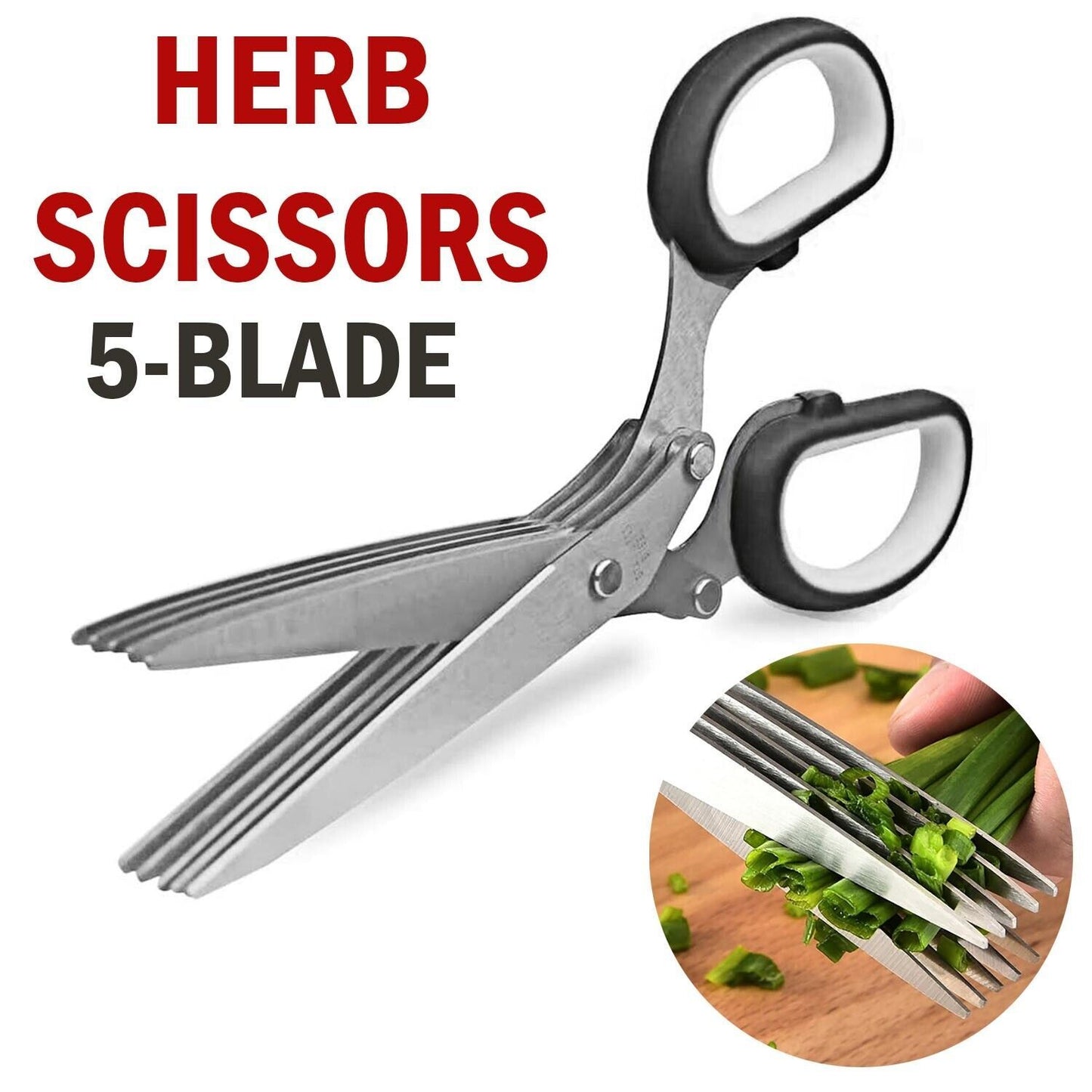 Stainless Steel Multi-Blade Herb Scissor