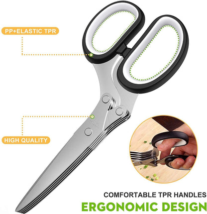 Stainless Steel Multi-Blade Herb Scissor